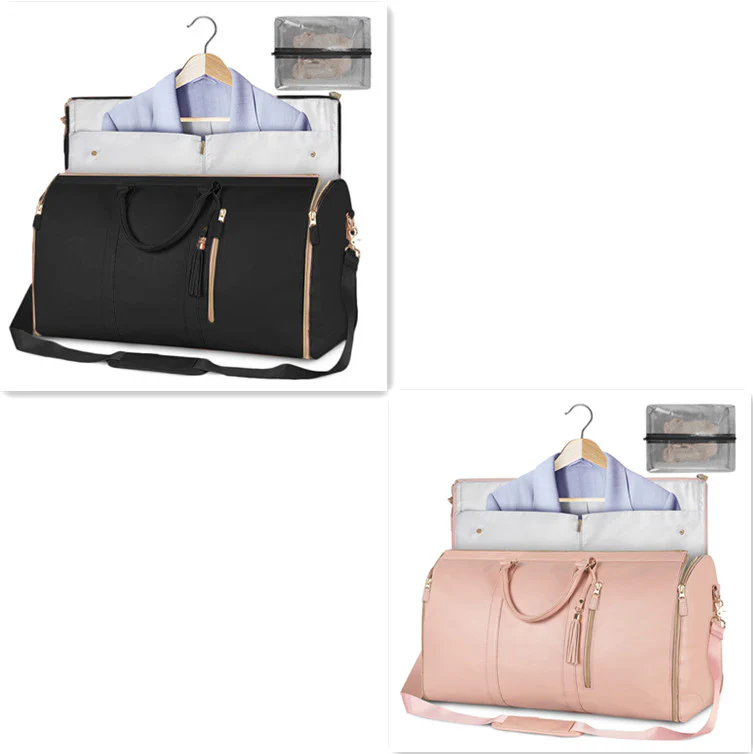 Large Capacity Travel Duffle Bag Women's Handbag Folding Suit Bag Waterproof Clothes Totes - Image 37