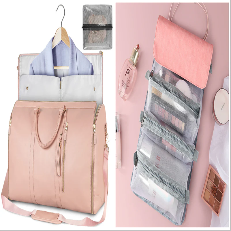 Large Capacity Travel Duffle Bag Women's Handbag Folding Suit Bag Waterproof Clothes Totes - Image 40