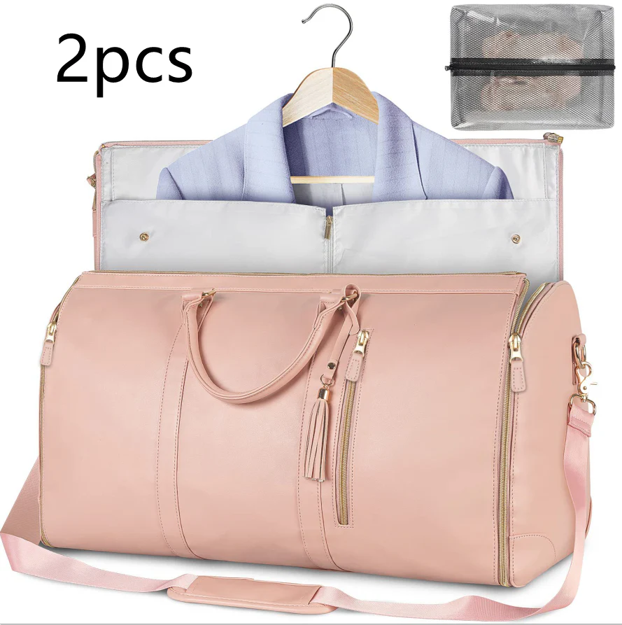 Large Capacity Travel Duffle Bag Women's Handbag Folding Suit Bag Waterproof Clothes Totes - Image 46