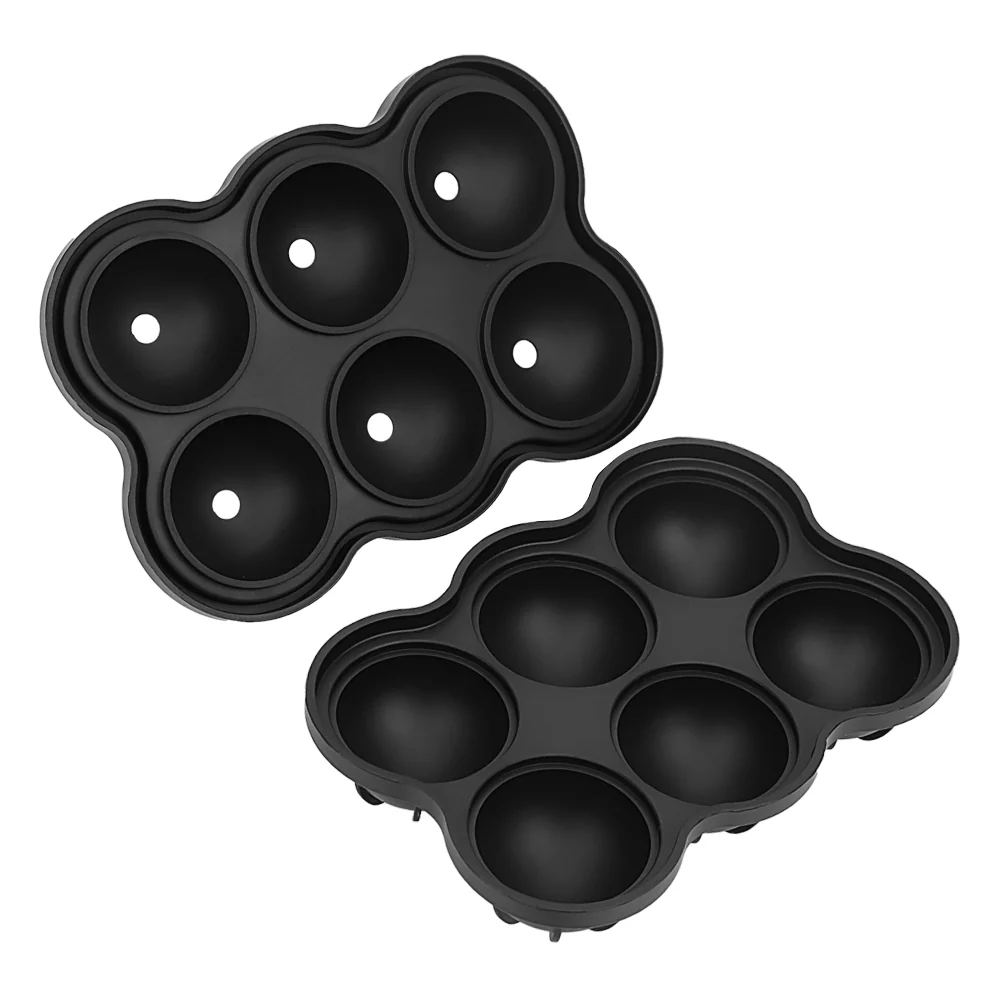 Large Ice Cube Maker Silicone Mold 6 Cell Big Sphere Ice Ball Tray Whiskey Wine Cocktail Party Bar Accessories Kitchen Gadgets - Image 4
