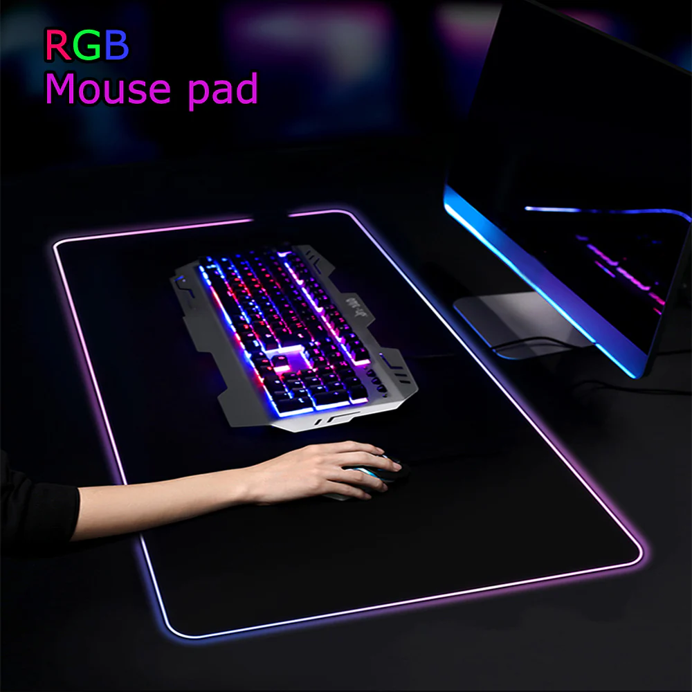 Luminous Mouse RGB Mouse LED Gaming Large Office Desk Pad - Image 8