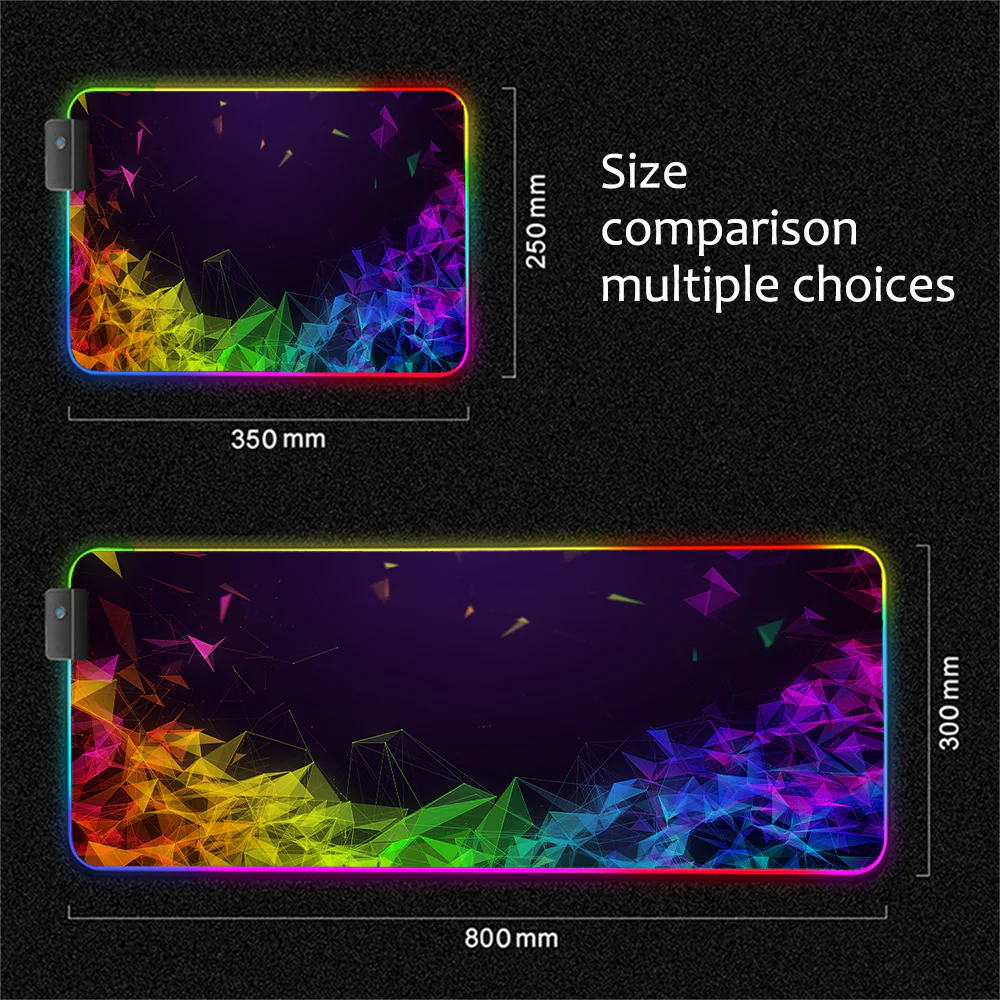 Luminous Mouse RGB Mouse LED Gaming Large Office Desk Pad - Image 9
