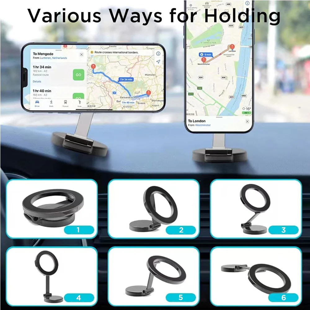 Mobile Phone Holder, Adjustable Magnetic Car Phone Holders - Image 6