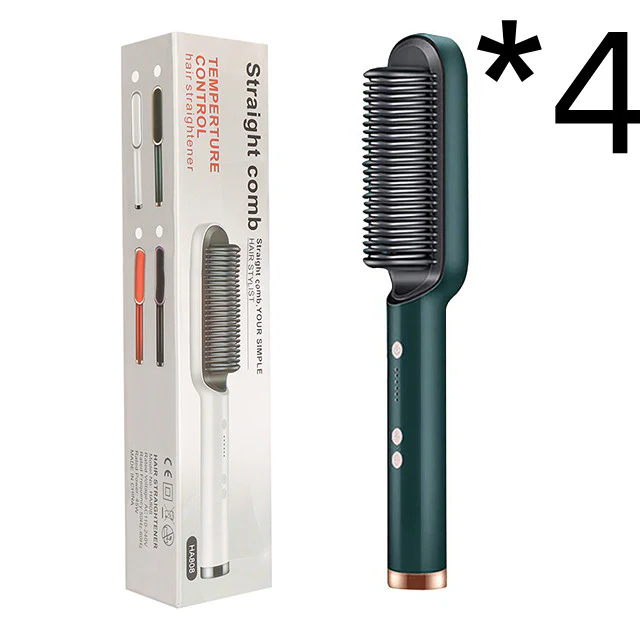 New 2 In 1 Hair Straightener Hot Comb Negative Ion Curling Tong Dual-purpose Electric Hair Brush - Image 23