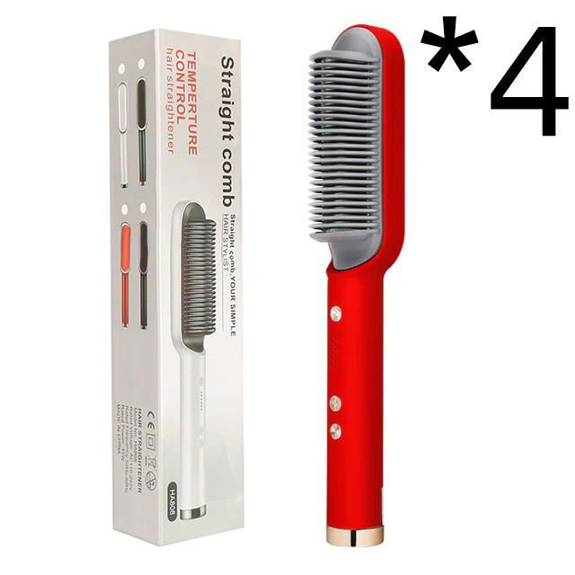 New 2 In 1 Hair Straightener Hot Comb Negative Ion Curling Tong Dual-purpose Electric Hair Brush - Image 25