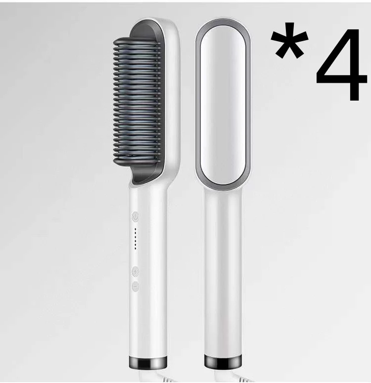 New 2 In 1 Hair Straightener Hot Comb Negative Ion Curling Tong Dual-purpose Electric Hair Brush - Image 26