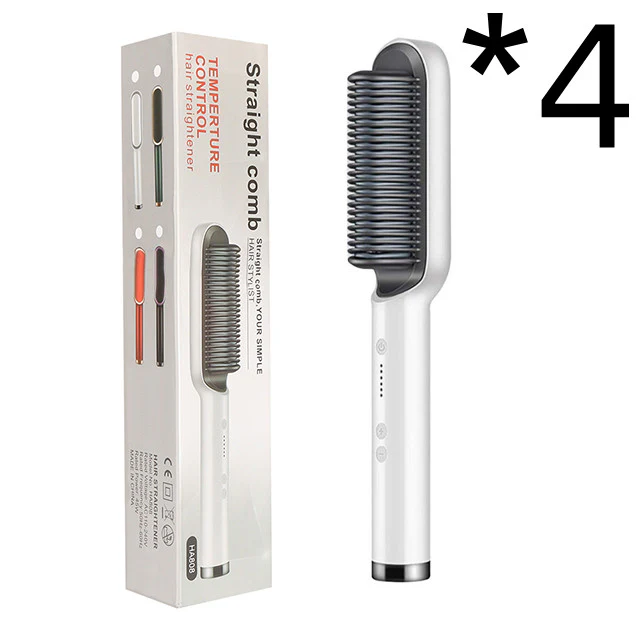 New 2 In 1 Hair Straightener Hot Comb Negative Ion Curling Tong Dual-purpose Electric Hair Brush - Image 27