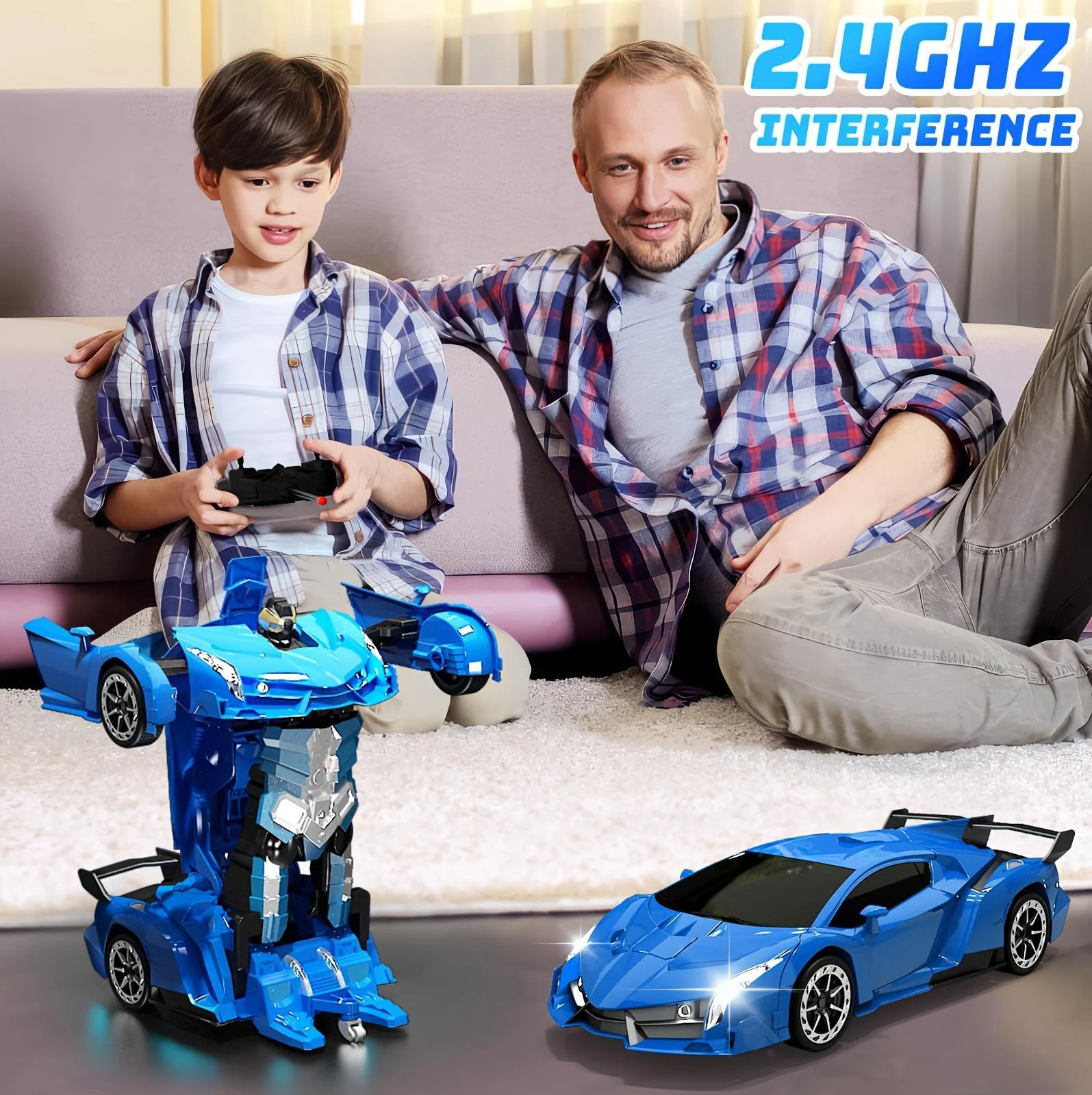 One-Touch Transforming Robot Car Educational Toy With Lights, Sound, Stunt Features, And Omnidirectional Movement,Self-pickup Only. - Image 10