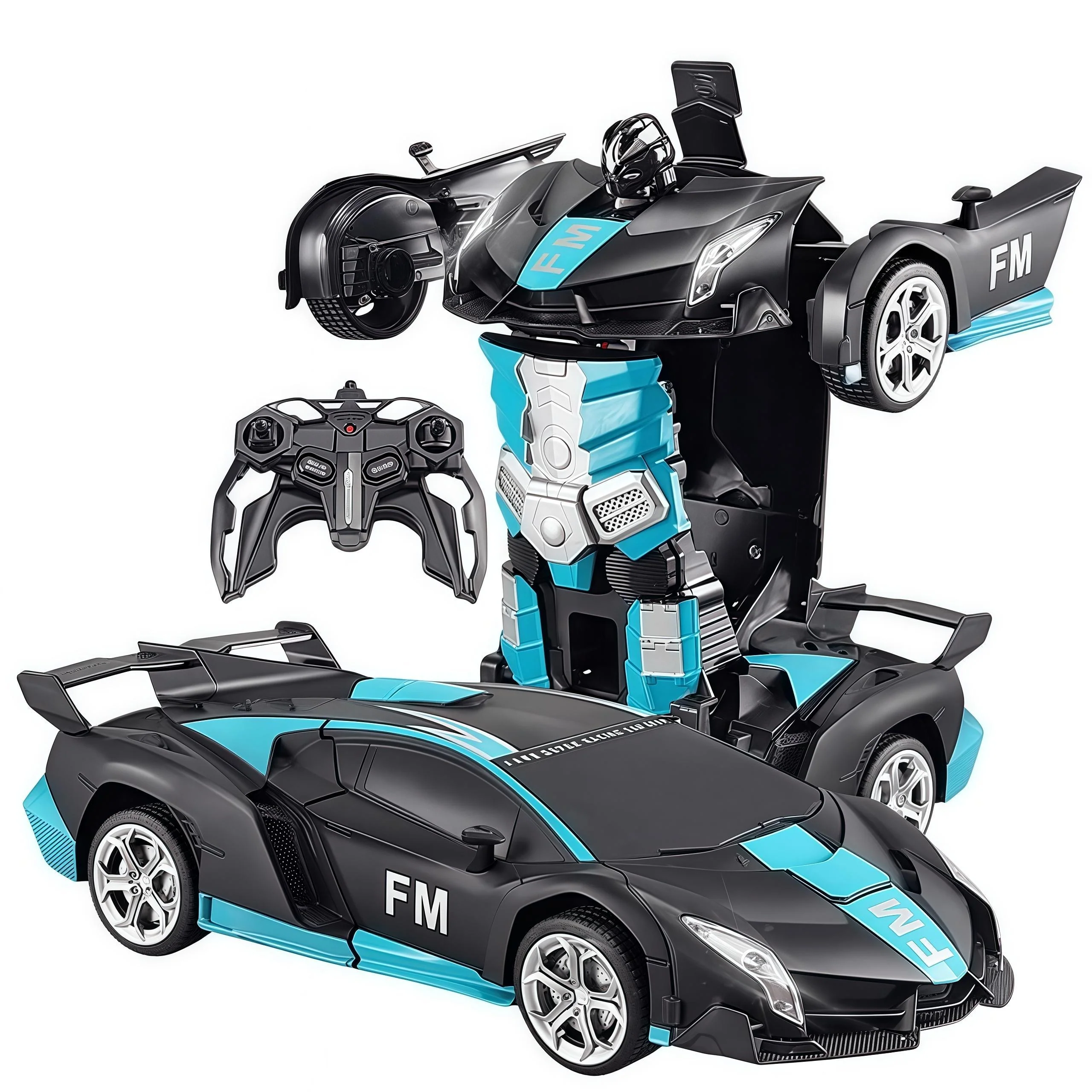 One-Touch Transforming Robot Car Educational Toy With Lights, Sound, Stunt Features, And Omnidirectional Movement,Self-pickup Only. - Image 11