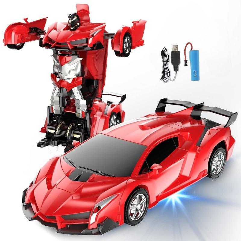 One-Touch Transforming Robot Car Educational Toy With Lights, Sound, Stunt Features, And Omnidirectional Movement,Self-pickup Only. - Image 12