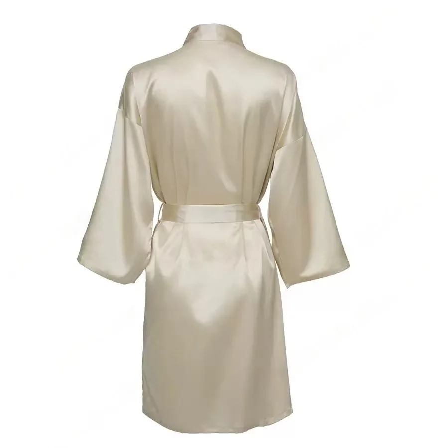 Personalized Name Bridesmaid Robes Bride Gift Bride Robe Gift Satin Robe Bride Dressing Gown Bridal Party Robes Wedding Robe - Image 122