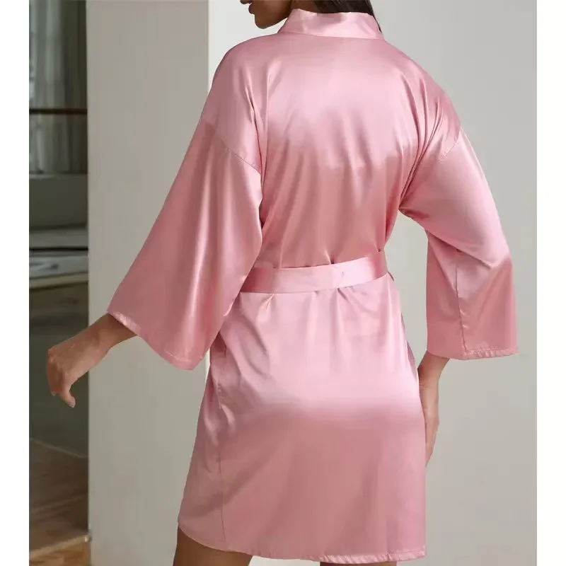 Personalized Name Bridesmaid Robes Bride Gift Bride Robe Gift Satin Robe Bride Dressing Gown Bridal Party Robes Wedding Robe - Image 124