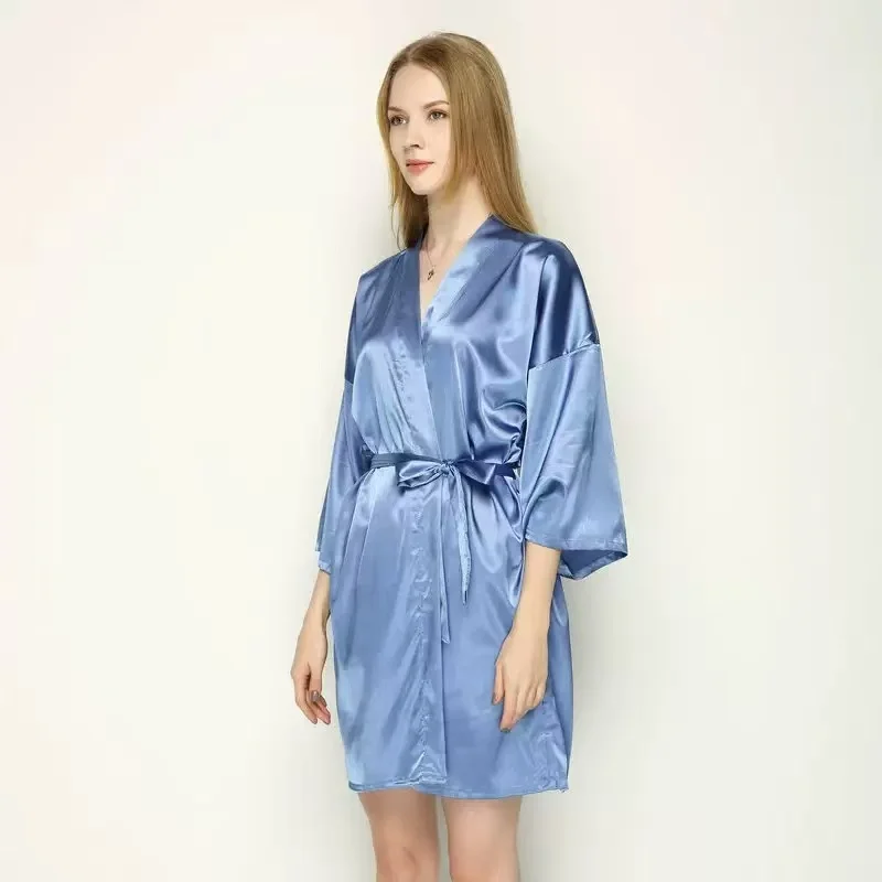 Personalized Name Bridesmaid Robes Bride Gift Bride Robe Gift Satin Robe Bride Dressing Gown Bridal Party Robes Wedding Robe - Image 131