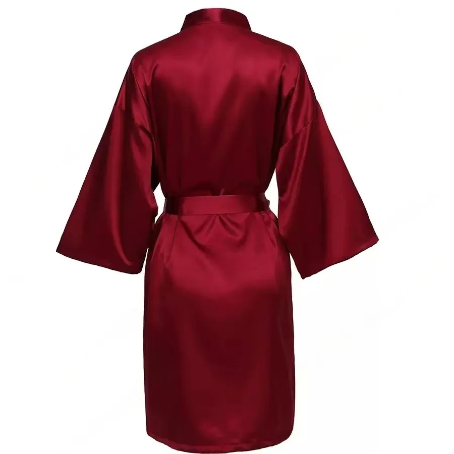 Personalized Name Bridesmaid Robes Bride Gift Bride Robe Gift Satin Robe Bride Dressing Gown Bridal Party Robes Wedding Robe - Image 43