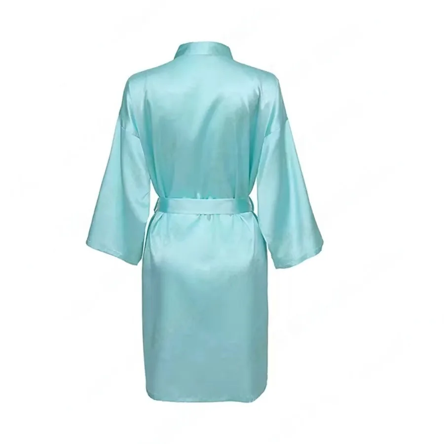 Personalized Name Bridesmaid Robes Bride Gift Bride Robe Gift Satin Robe Bride Dressing Gown Bridal Party Robes Wedding Robe - Image 52