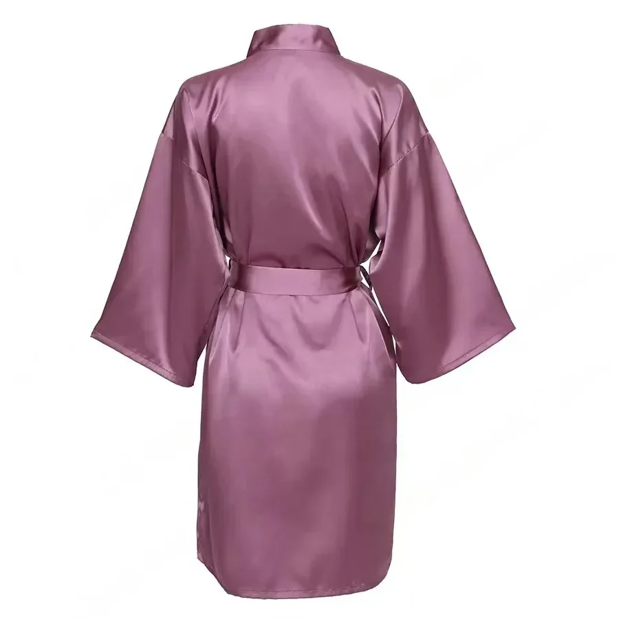 Personalized Name Bridesmaid Robes Bride Gift Bride Robe Gift Satin Robe Bride Dressing Gown Bridal Party Robes Wedding Robe - Image 56