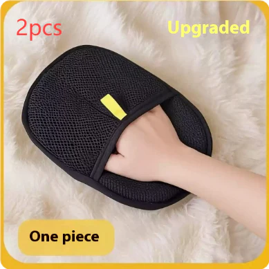 Pet Hair Remover Mitt Pet Hair Remover Gloves Deshedding Brush Glove For Dog Cat Rabbit With Long Short Curly Hair - Image 11