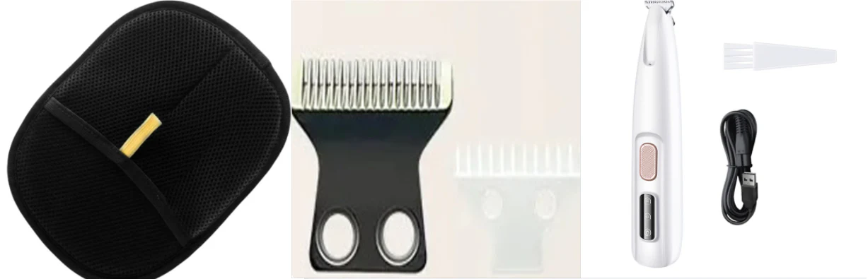 Pets Dog Paw Trimmer With LED Light Fully Waterproof Pet Hair Trimmer With LED Display Dog Clippers For Grooming Widen Blade - Image 15