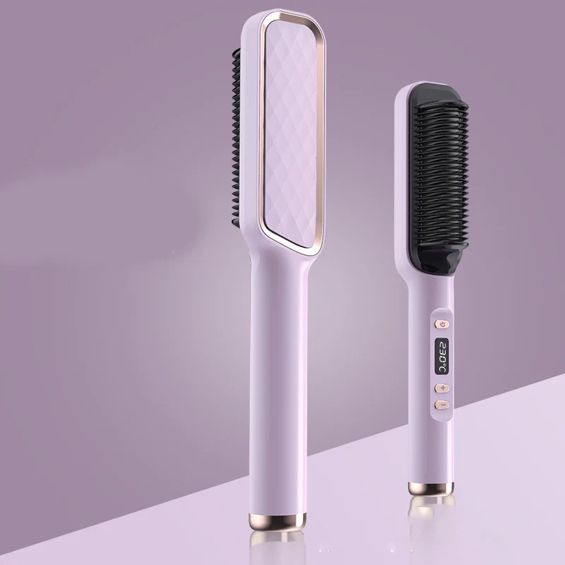 Profissional Hair Straightener Brush Electric Hot Comb Anti-scalding Ceramic Hair Curler Straightening Heating Combs Heated Hair - Image 4