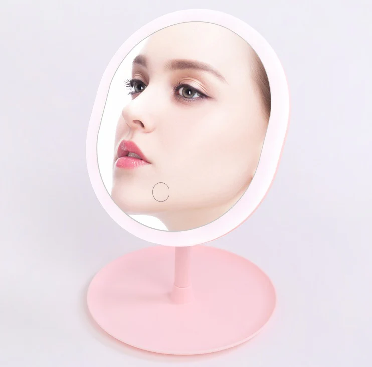 Rechargeable LED Lighting Mirror Desktop Beauty - Image 14