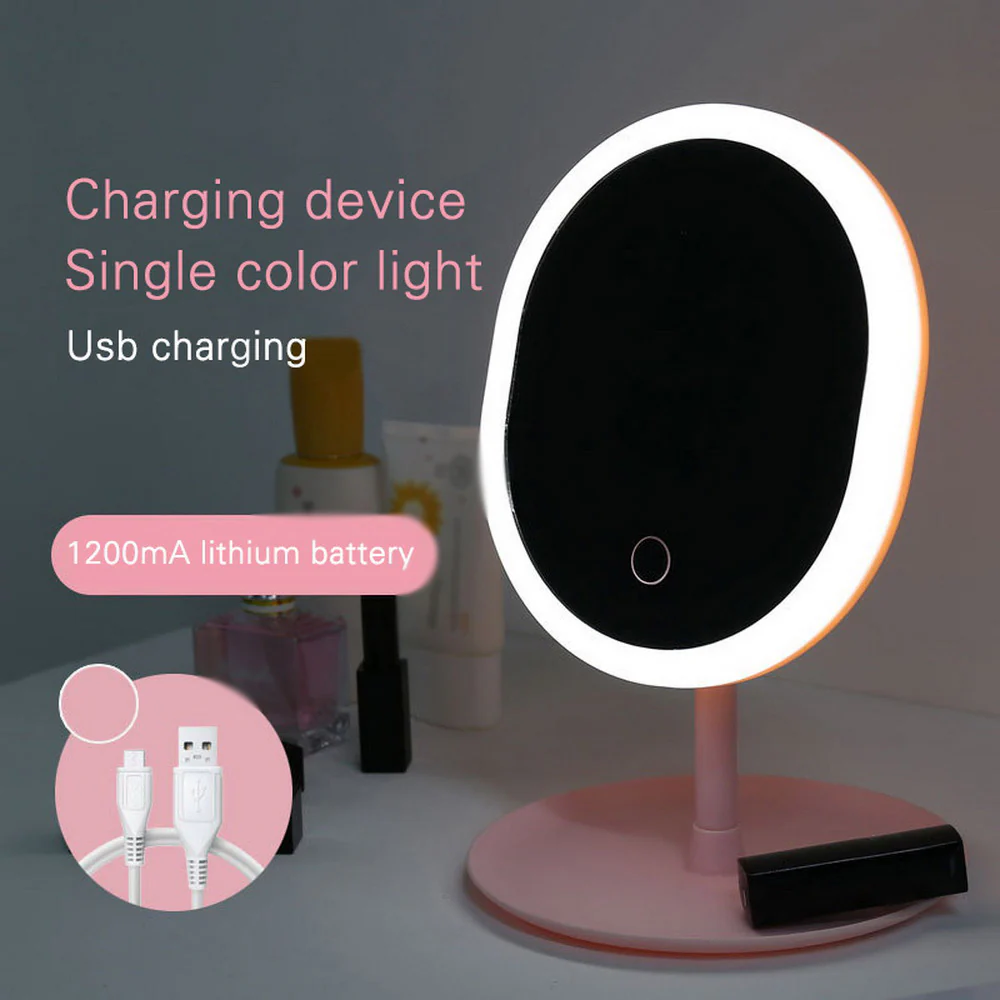 Rechargeable LED Lighting Mirror Desktop Beauty - Image 15