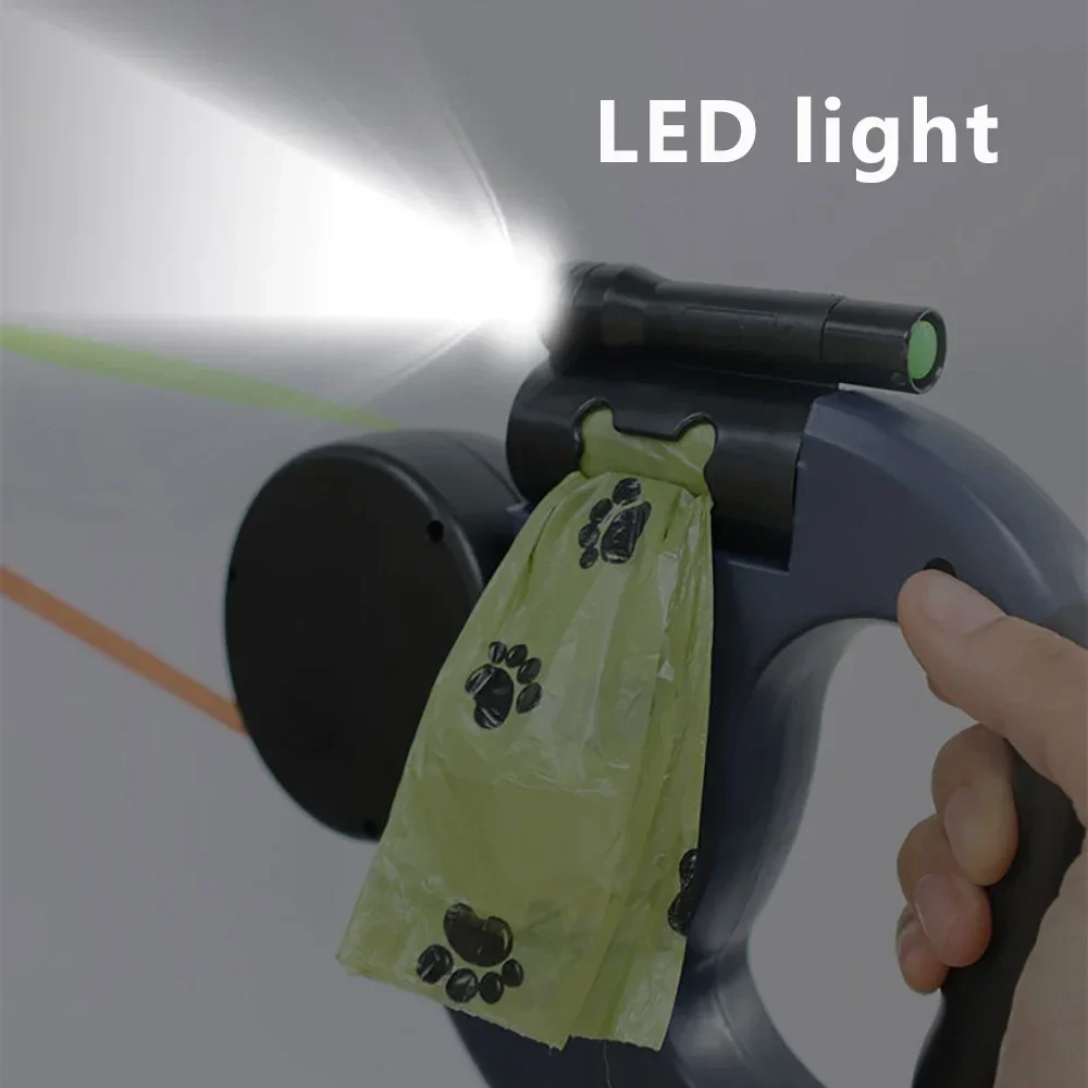 Dual Retractable Dog Leash – No-Tangle with LED Light - Image 3