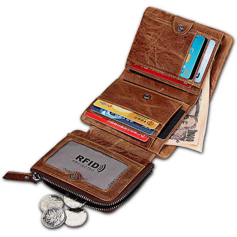 Retro Leather Wallet For Man Multiple Card Slots - Image 3