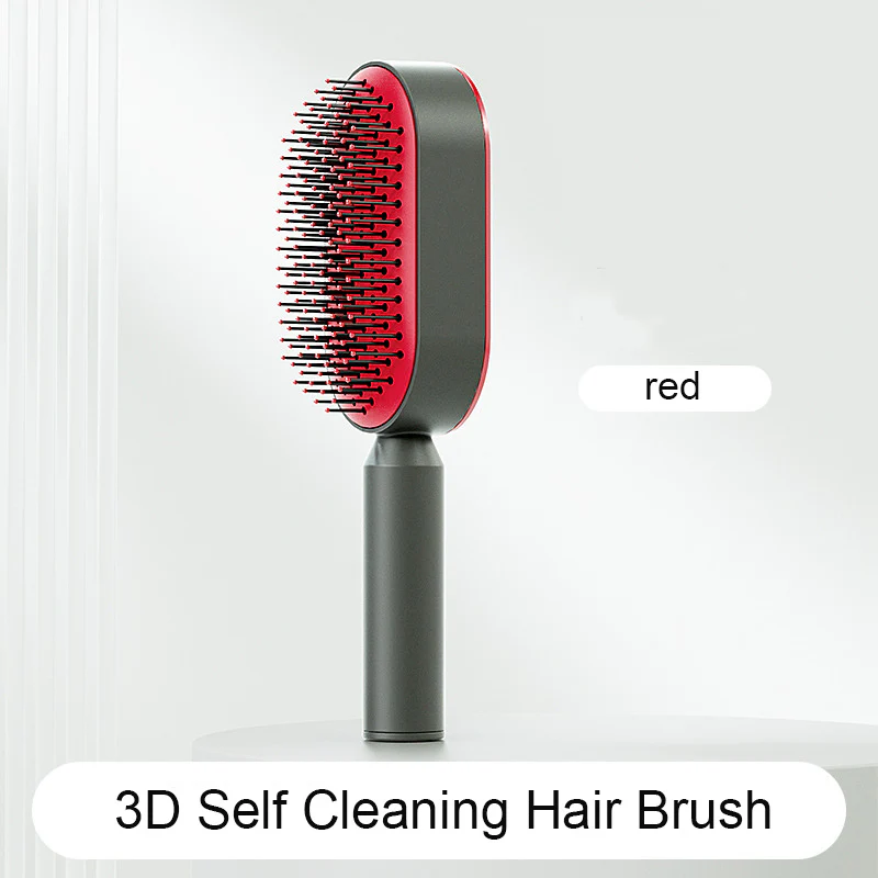 Self-Cleaning Hair Brush – Anti-Static Scalp Massage Comb - Image 3
