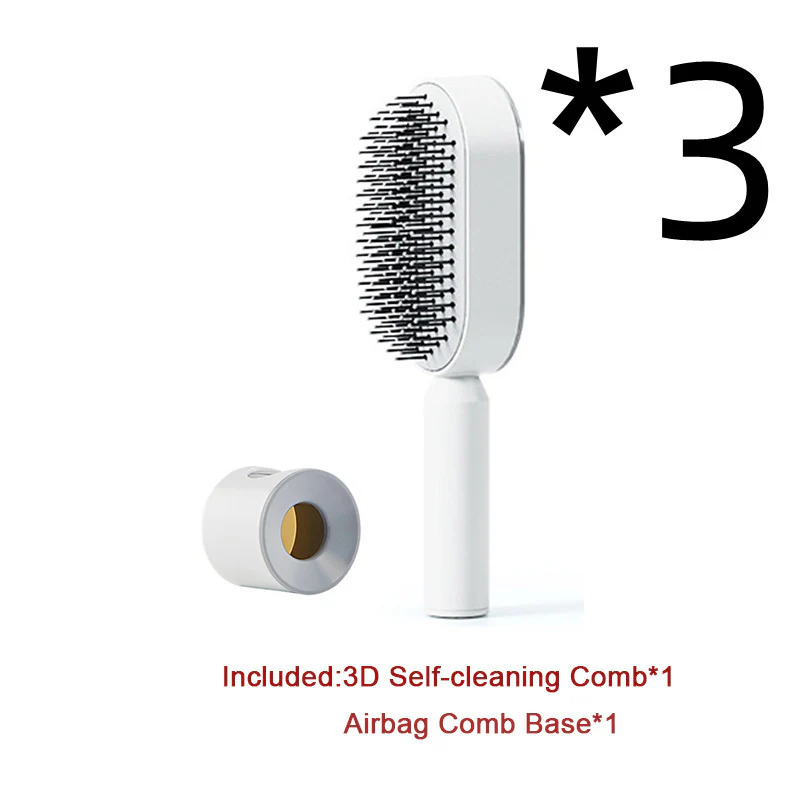 Self-Cleaning Hair Brush – Anti-Static Scalp Massage Comb - Image 9