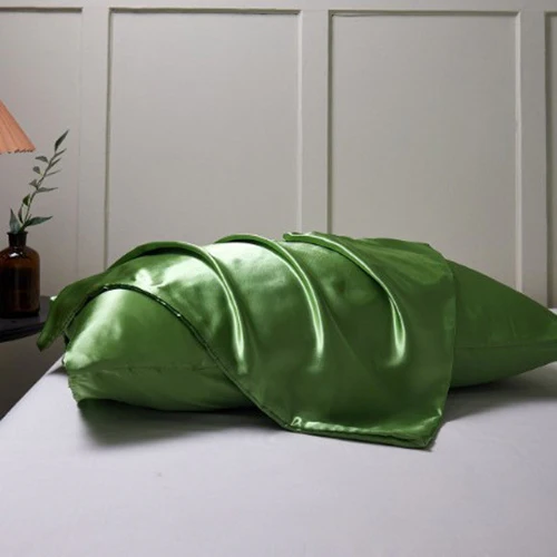 Silk Solid Color Satin Pillowcase Envelope Pillow - Image 17