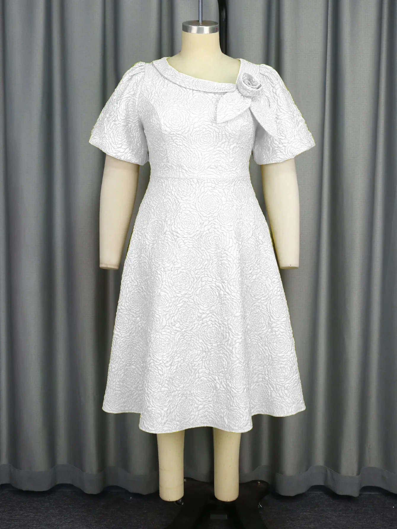 Spring Summer plus Size Jacquard Dress A-Line Fashion Party Banquet Temperament 2025 New Arrivals - Image 114