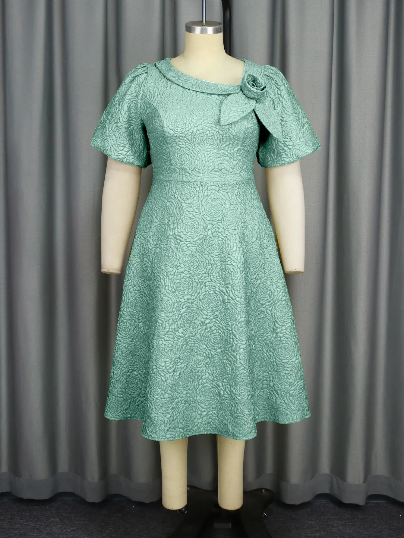 Spring Summer plus Size Jacquard Dress A-Line Fashion Party Banquet Temperament 2025 New Arrivals - Image 129