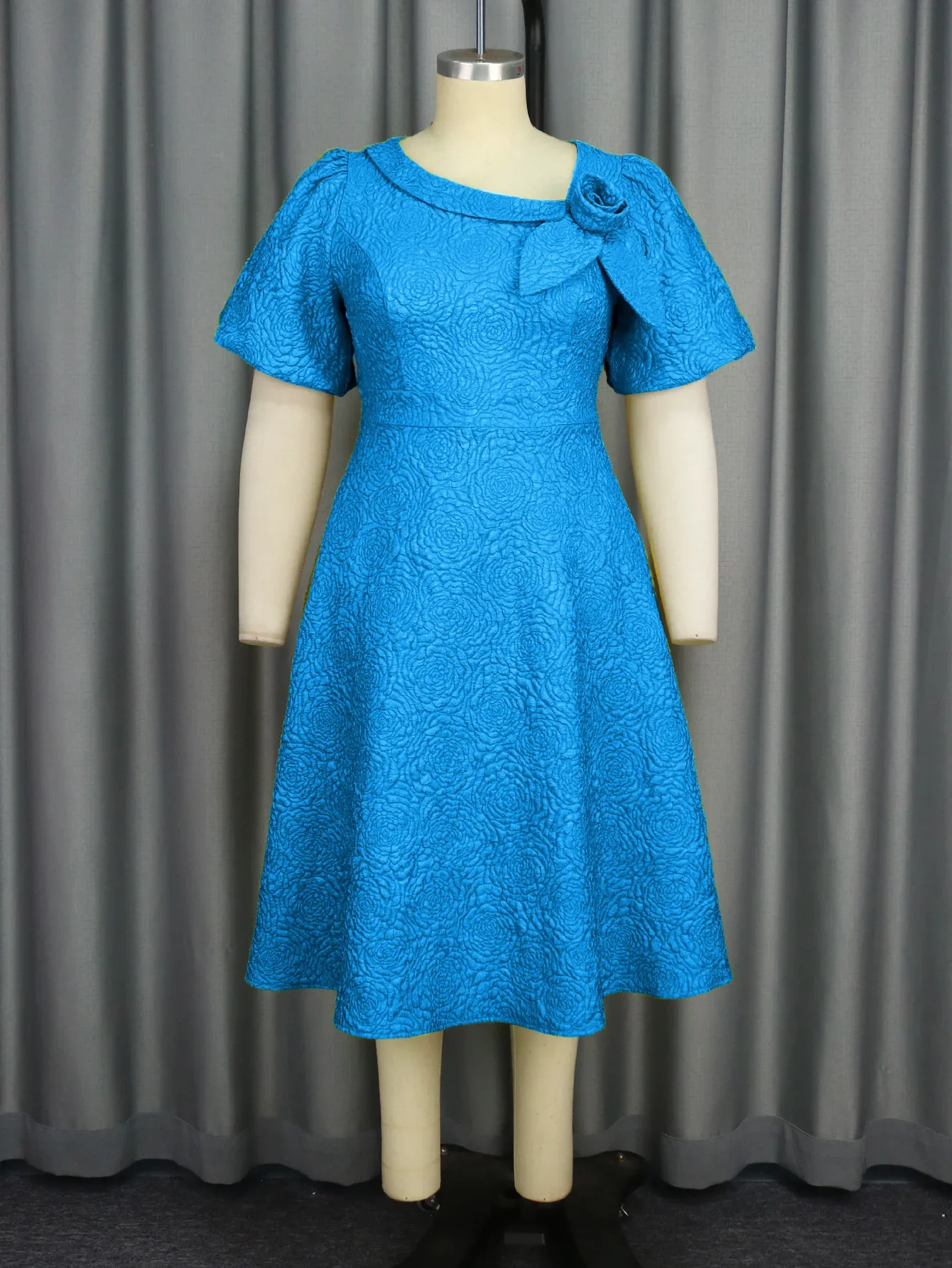 Spring Summer plus Size Jacquard Dress A-Line Fashion Party Banquet Temperament 2025 New Arrivals - Image 28