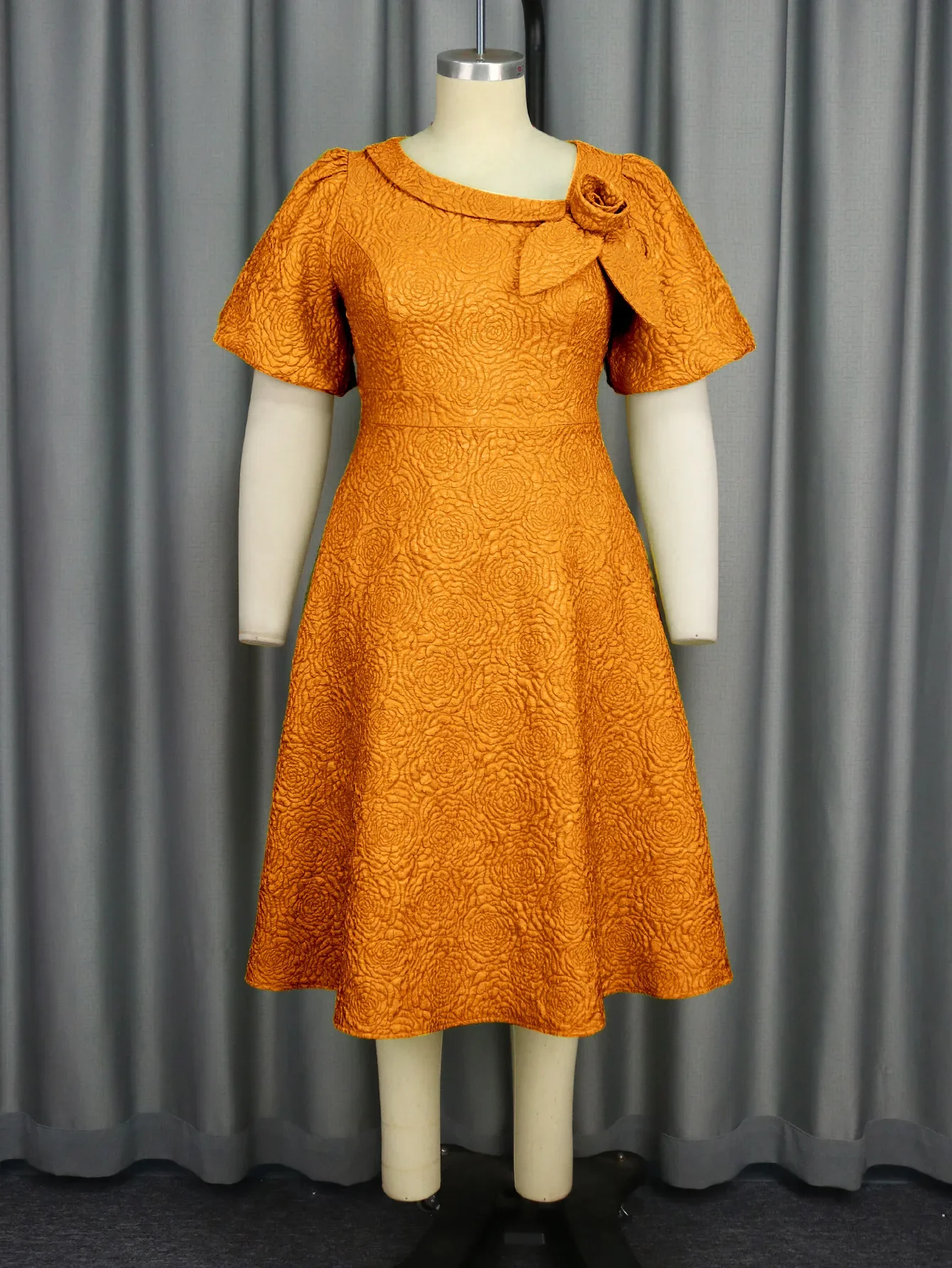 Spring Summer plus Size Jacquard Dress A-Line Fashion Party Banquet Temperament 2025 New Arrivals - Image 57