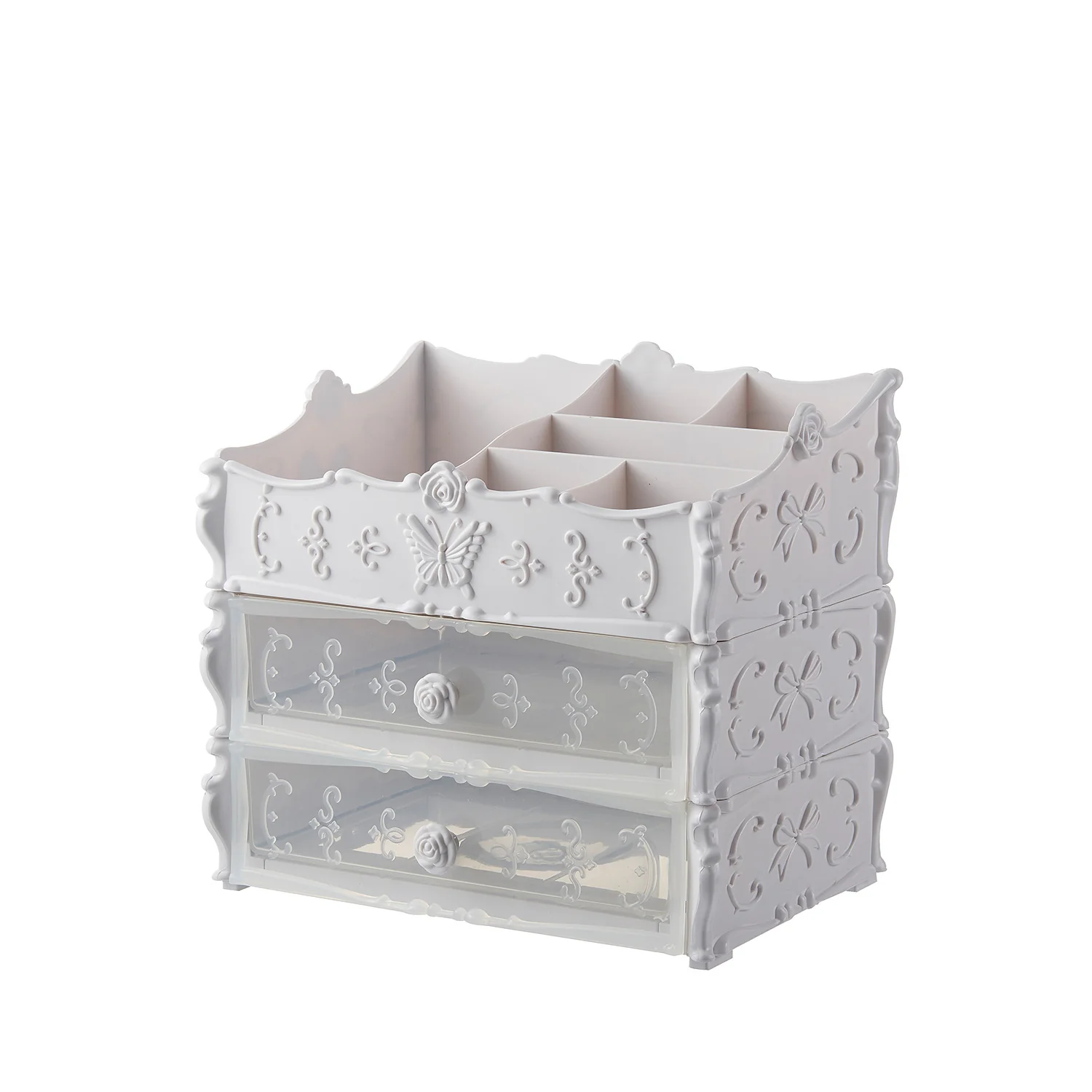 Transparent Makeup Organizer Cosmetic Storage Box Drawer Desktop Organizer Jewelry Beauty Storage Bins Lipstick Christmas Gifts - Image 10