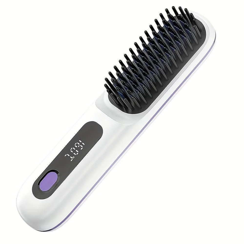 USB Wireless Household Electric Hair Straightening Comb For Both Straightening And Curling Without Damaging Hair - Image 11