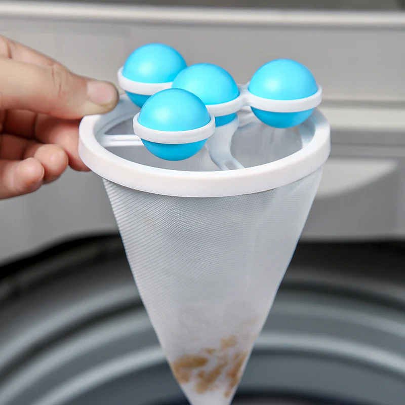 Washing Machine Lint Catcher Filter Pouch Hair Removal Laundry Ball Hair Lint Catcher Catchers Float Filter Clothes Cleaning Ball Accessories - Image 4